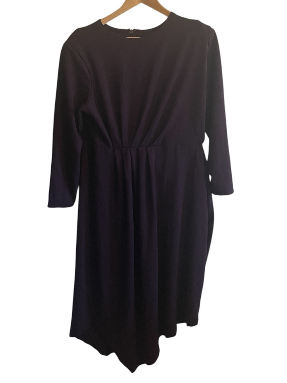 I1- Express XL Classic deep purple Long-Sleeve Midi Elegant Everyday Style